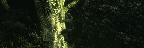 Snake Eater uses much the same set-up as MGS2 in terms of resolution and reformatting of cut-scenes to better suit the native 16:9 screen. The bloom and post-processing work generally does a good job of masking most of the jaggies and frame-rate is more consistent.