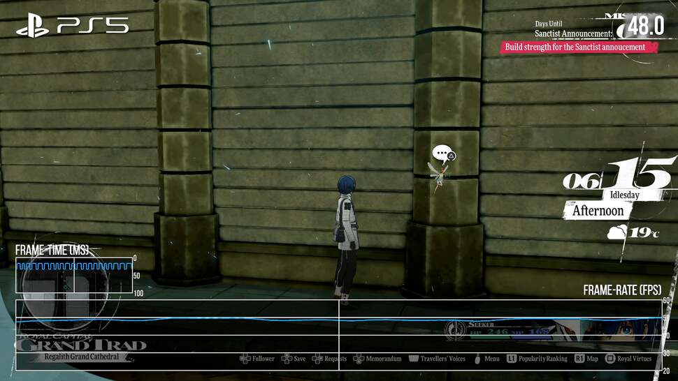 Sub-60fps gaming on all consoles is commonplace, but shots like this are telling: occlusion culling should be ensuring that the engine only renders the wall, but performance here suggests the game is still rendering the complex city behind the wall.