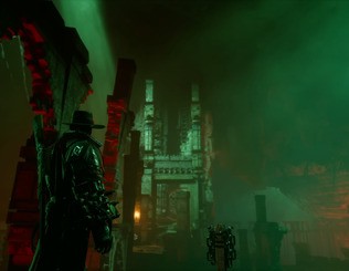 Evil West offers an impressive variety of beautiful locales, enlivening the campaign.