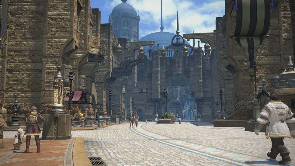 There's no increase in texture quality or detail when playing Final Fantasy 14: A Realm Reborn in 1080p or higher resolutions, but images do appear sharper and the shimmering caused by the limited FXAA coverage is slightly reduced