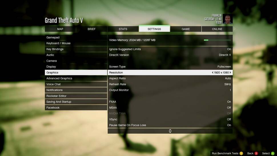 A breakdown of the high settings used in our GTX 750 Ti and R9 280 benchmark tests