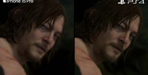 The cutbacks are plentiful in transitioning Death Stranding from PS4 to iPhone 15 Pro, but mostly it's the reduction in clarity via a significant drop in resolution that makes the most impact... but in turn, the smaller screen makes that less of an issue.