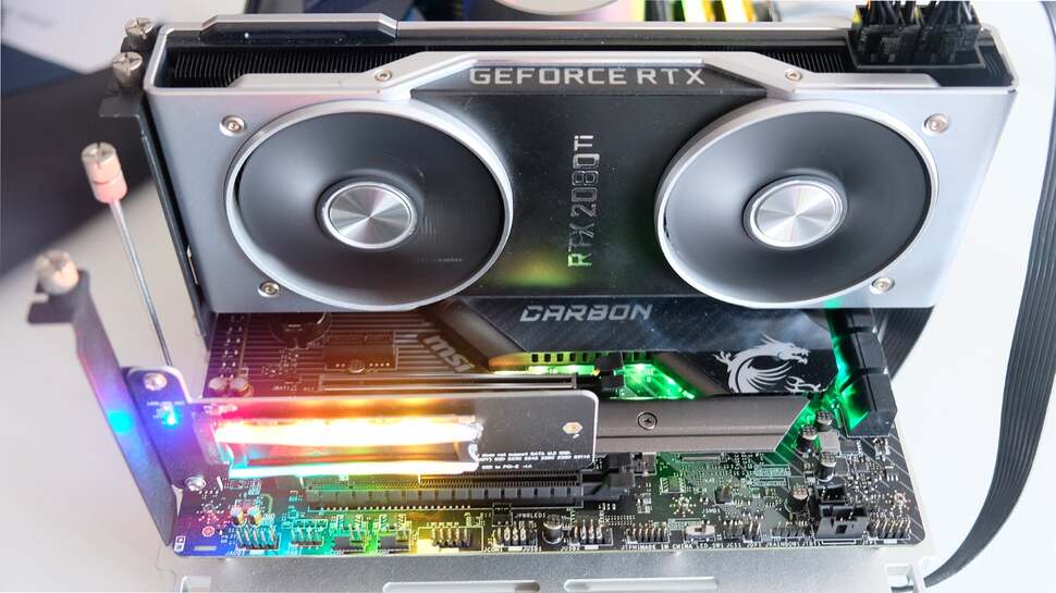 Our test setup for the Core i9 10900K and Core i5 10600K