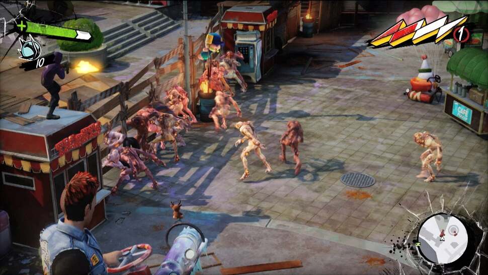 Mutant enemies are churned out in mobs, meaning area-of-effect weapons are the most effective counter. Alpha effects are delivered at full resolution, lining up cleanly with its 1600x900 framebuffer