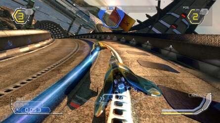 WipEout HD running at full 1920x1080 - click on the thumbnails for full images.
