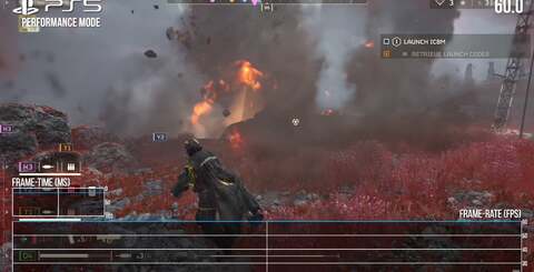 Despite the blurry image, the 60fps performance mode is the place to be - it's mostly at the target, dropping into the 50s in the heavier scenes. The 30fps quality mode is OK, but prone to frame-pacing problems and the occasional, genuine drop beneath the performance target.