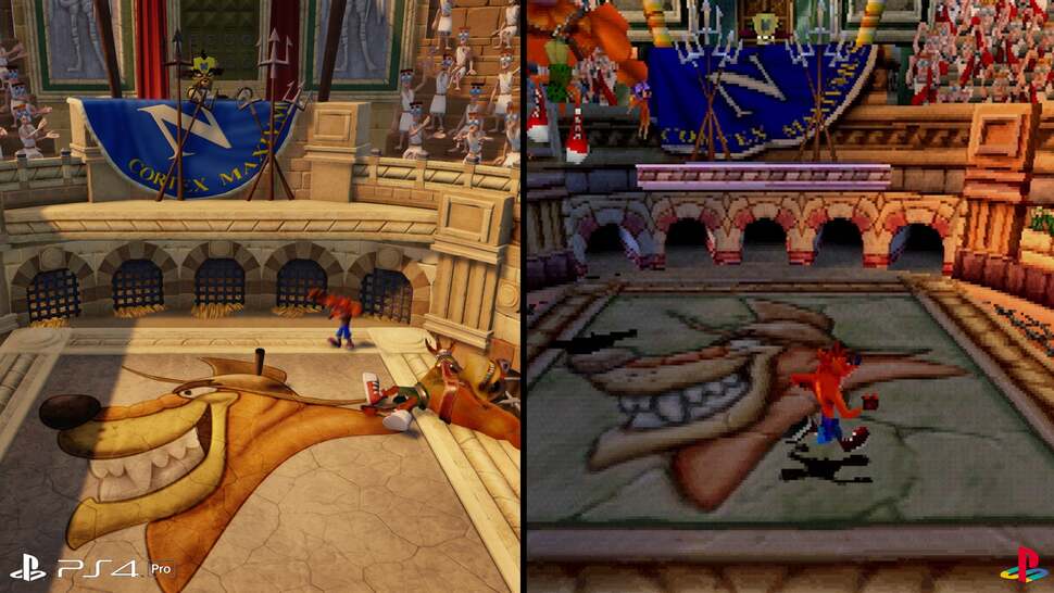 The textures used along the floor on the original PlayStation were very impressive at the time and Vicarious Visions has gone to great lengths to translate this style to a much higher resolution texture