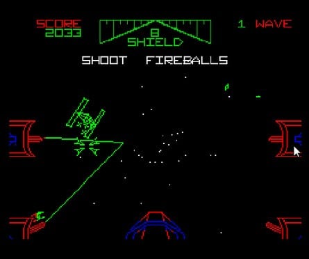 Actually measuring 3D performance on the 8-bit consoles isn't quite so easy. Domark's Star Wars conversion here actually updates the X-Wing cockpit and target at a much higher frame-rate than the main game to give the illusion of smoother control. The actual background vectors seem to update around 5-6FPS on both 8-bit platforms.