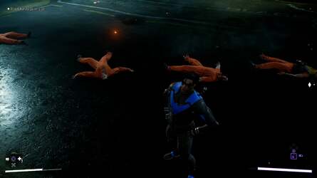 There are basic technical problems here. Notice how the characters here are not at all integrated into the game's global illumination solution, leading to bizarre glowing.