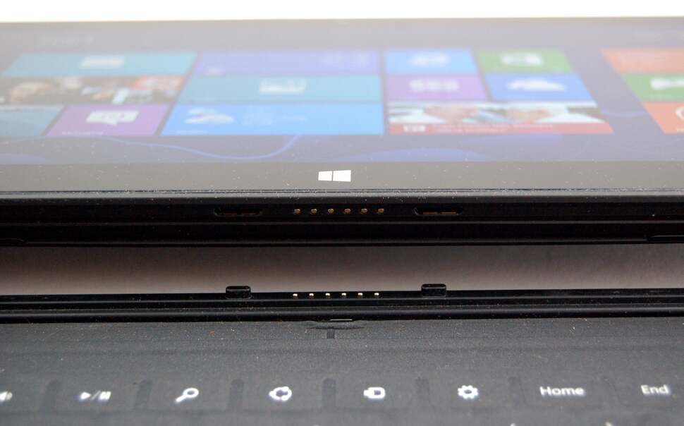 Attaching either the Type or Touch (pictured) covers is really simple, they slot into place, snapping shut with a reassuring magnetic lock