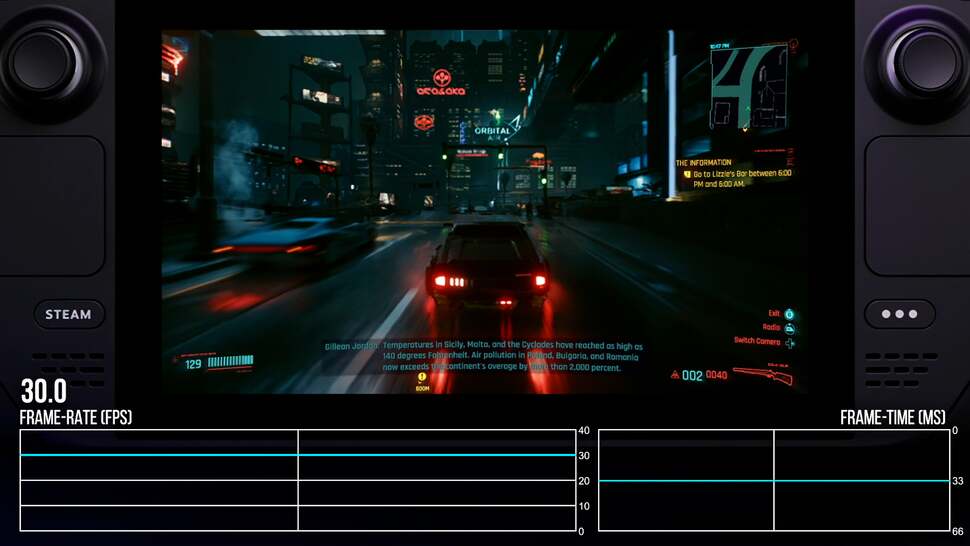 With just a little bit of tweaking, a 720p30 rendition of Cyberpunk 2077 is deliverable on Steam Deck - and it's an excellent experience