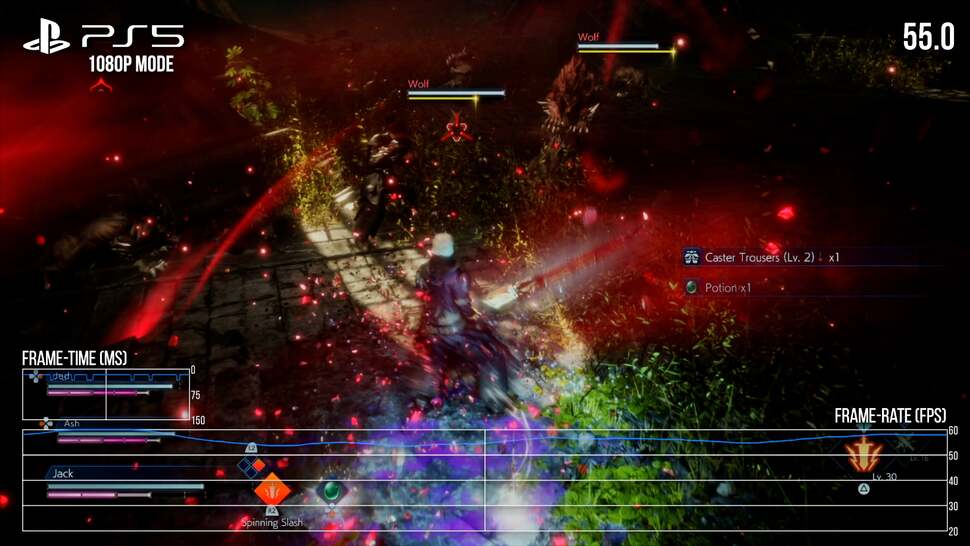 If you set your PS5 to 1080p resolution on the front end, you get a native 1080p presentation. However, even this cannot lock to 60fps. Running the PS4 Pro app does better - but then you're at 720p resolution instead