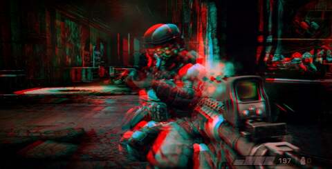 How can we demonstrate the 3D effect on what is essentially a flat 2D website? Analgyph 3D is still widely used in the video industry for previewing 3D footage on a 2D screen. Here you see the left eye view to the left, and an anaglyph-converted 3D image to the right. So long as you have the glasses, the representation of depth is quite uncanny.