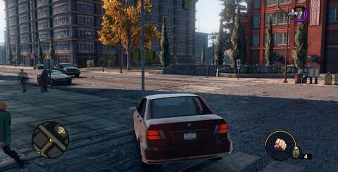 A selection of shots showing you what Saints Row looks like running in 1080p. Finer details are brought out in the artwork, and the added pixel precision adds up to a more polished look for the game.