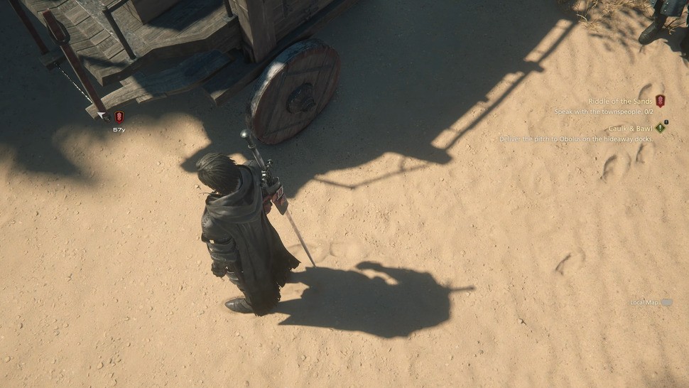 Contact hardening is evident here - Clive's shadow is sharpest when it is nearest to him, becoming more diffuse with distance