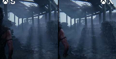 Texture quality on Series S is the same, marred only by the lower resolution. Elsewhere, virtual shadow map quality, foliage quality and volumetrics are cut back. Overall, Hellblade 2 holds up on Series S.