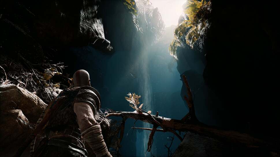 While not visible in this shot, God of War features a stellar implementation of HDR with both a paper white and luminance adjustment available in the options menu