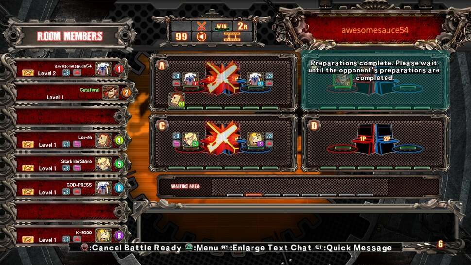 The quality of Guilty Gear's online play is as good as you can hope for, network conditions permitting