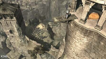 Intricate detail is blurred with quincunx anti-aliasing, as seen in Assassin's Creed.