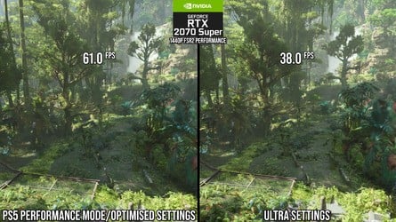 We claw back a mighty 61 percent of performance using optimised settings versus ultra settings on RTX 2070 Super at 1440p with FSR 2 performance mode engaged. That allows the RTX 2070 Super to deliver frame-rates that are marginally better than PS5, despite those extra console-specific optimisations.