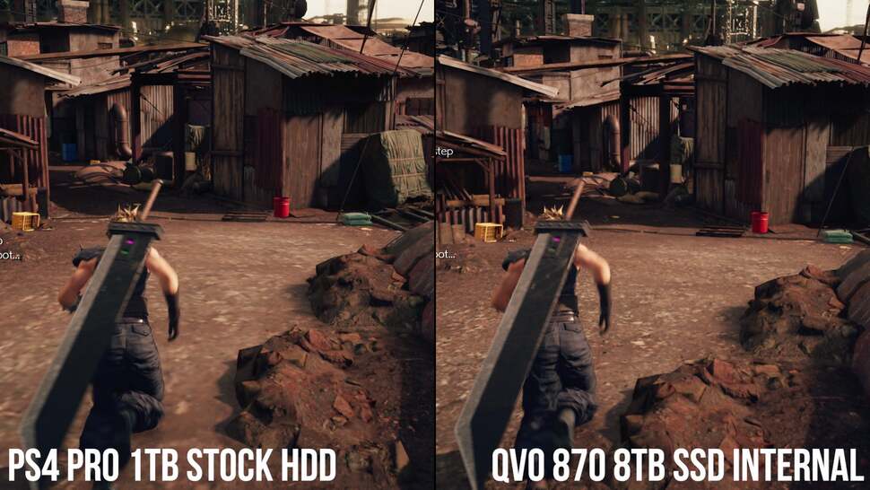 Both geometry and texture pop-in gets a boost via SSD on Final Fantasy 7 Remake