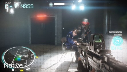 The same scene rendered at two resolutions. On the left, the camera is still - here, image quality is more important than frame-rate, so rendering resources go to the resolution. In motion (right), frame-rate takes priority and resolution is adjusted dynamically.