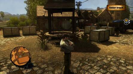 The PS3 version of the Saboteur is on the left, while the filtered 360 version is on the right. It's clear to see that Pandemic's custom filter is not as destructive on detail as the sample Intel code we are running.