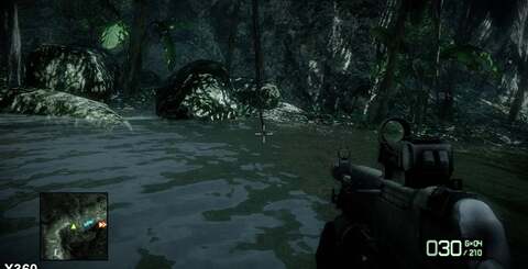 Implementation of water generally tends to favour the Xbox 360 version of the game, with the PS3 seemingly running a lower precision model.