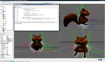 Direct from the developers' labs, a couple of shots of the RedLynx effects editor.