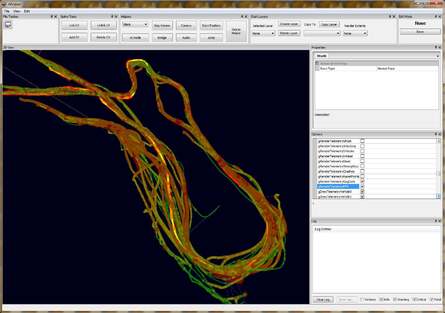 Evolution Studios' AI tracker serves a number of functions. On the left we see it profiling overall performance of the track in terms of frame-rate, while on the right we see a 'throttle analysis' - the driving behaviour used to negotiate the circuit.