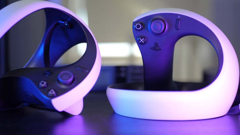 The Sense controllers allow for much finer degrees of control within a world than the original PSVR's Move controllers. The design takes inspiration from what worked in the Oculus Touch controller - an inside-out tracking solution that relies on the headset's front cameras to detect movement