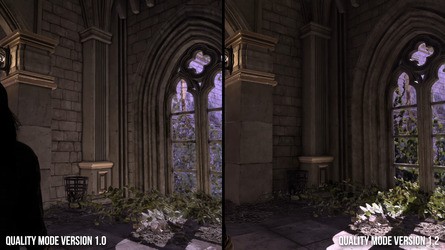 The difference in lighting and shadowing in some scenes can be dramatic, causing a generational improvement in image quality.