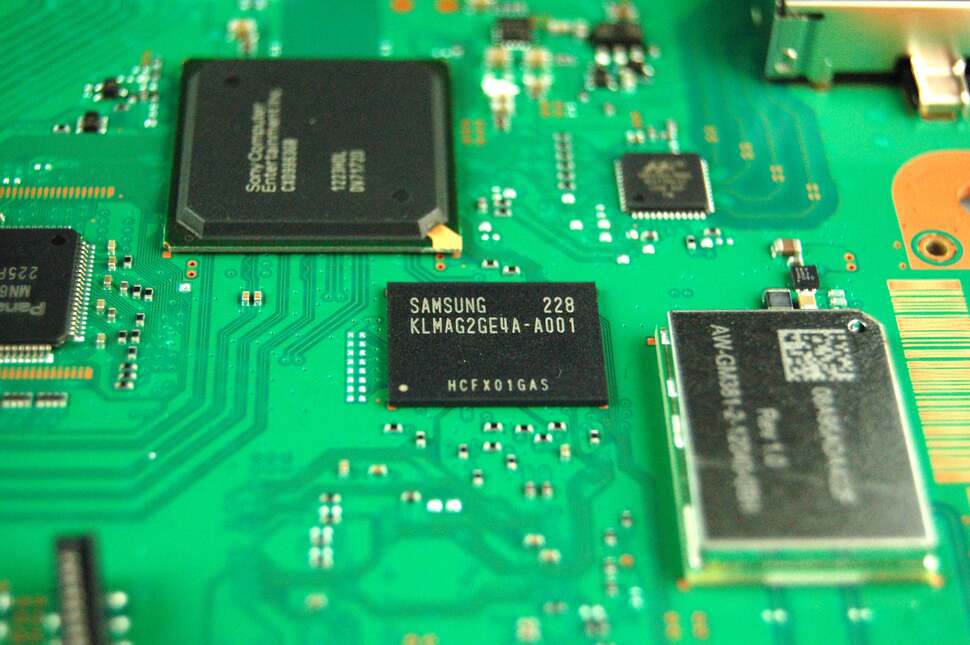 This is the same NAND chip used in the Kindle Fire HD. Sony only advertises the unit as having 12GB capacity as 4GB is reserved for game data caching