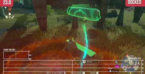 The top shots show Tears of the Kingdom throughout the majority of play - a properly frame-paced 30fps. The bottom shots show the extent to which the demanding physics of the Ultrahand capability can impact performance. Combine Ultrahand with a demanding area like Kakariko Village and frame-rates can be impacted to a prolonged degree.