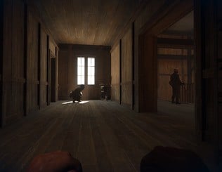 The game's RTGI impresses, especially in interiors that have a view of the outdoors.