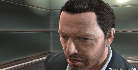 Tessellation has been added to the DirectX 11 version of Max Payne 3, with characters and vehicles having low-poly edges rounded off pleasingly. The effect is only really noticeable in cut-scenes and it's rather subtle regardless.