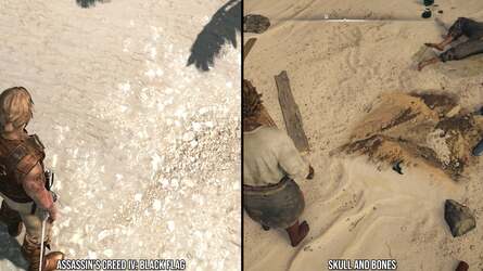 Built off 2013's Assassin's Creed 4: Black Flag, enhancements to the Anvil Next engine since shine through - like physically-based materials for example. However, AC4 character animation, texture quality consistency and reflection quality are arguably superior to today's Skull and Bones.