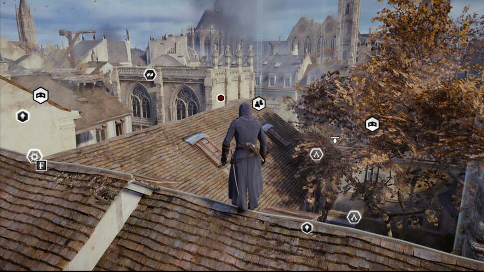 The scope of Ubisoft Montreal’s recreation of 18th century Paris is the broadest for the series yet, though the world size doesn't seem beyond what we’ve seen on older consoles
