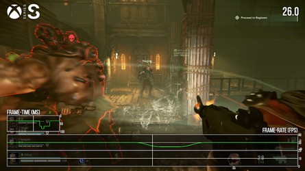 Xbox Series X in quality mode runs at a decent 30fps, but egregious hitching in places is problematic. Series S's single mode operates in much the same way.