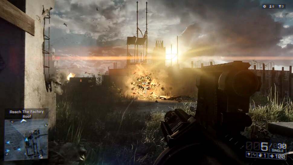 Walls and fences are now destructible, allowing you to plot your own path through the battlefield. Provided you have a grenade or bazooka to hand, this shows a malleability to the environment that was greatly missed in Battlefield 3's campaign