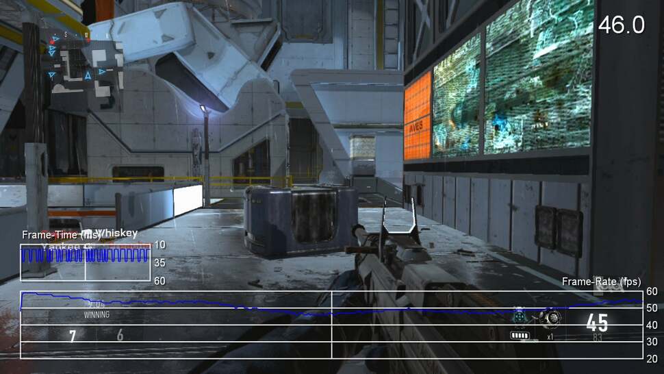 PS3's multiplayer mode has serious frame-rate issues. Most stages (such as Instinct) run between 45 to 60fps, making it one of the most uneven Call of Duty experiences