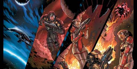 The Mass Effect semi-interactive comic, drawn by Dark Horse, is back. This time it covers the events of both the original game and its sequel, though its coverage of the full story is somewhat patchy at best.