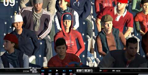 More MLB &lsquo;08 vs &lsquo;09 comparison shots, this time of the crowd graphics. State-of-the-art in &lsquo;08, but massively improved in the new version.