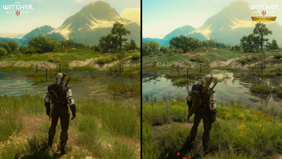 It's not just ray tracing that makes a difference. Here you can see that the foliage density is much further and richer
