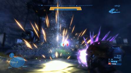 The new Halo engine is superbly equipped for dealing with a vast array of dynamic lights. Set up Firefight with infinite ammo and invulnerability, then enjoy the light show.