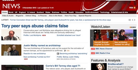 So how do Apple's claims about a superior web browsing experience actually pan out? As you can see here in this direct iPad mini (left) vs. Nexus 7 (right) comparison, it's clear that there's a significantly larger amount of real estate available for content on the Apple product.