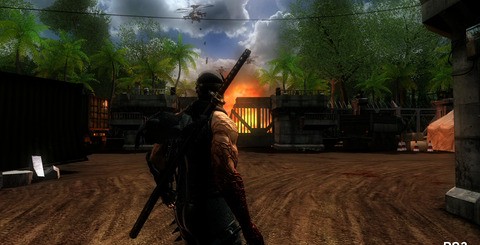 In some places texture detail and resolution has been dialled back on the PS3 and there's a reduction in anisotropic filtering (top). Lightshafts complement the use of bloom on both platforms, enhancing the somewhat dated lighting model generally in play (bottom).