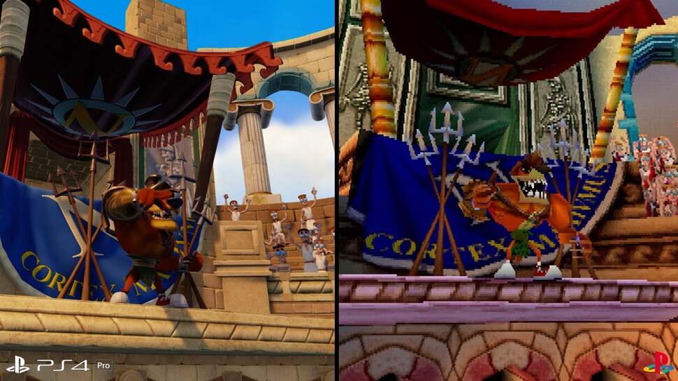 Major and minor characters alike enjoy a massive increase in detail. The first boss of Crash 3 is more expressive than ever in the remake