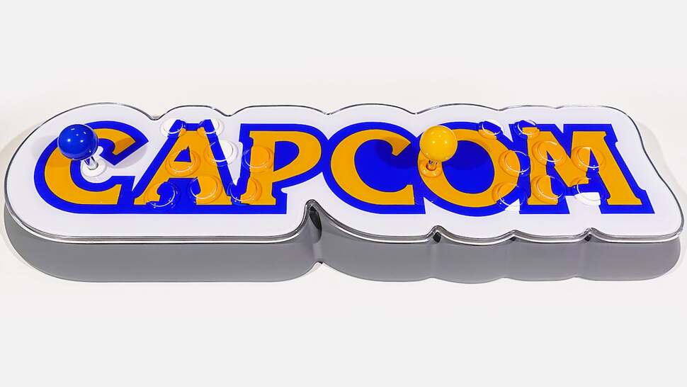 It's a large and hefty unit, where the spacing between the two player sides is similar to a full arcade