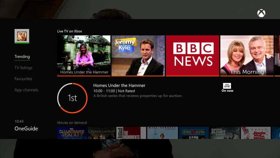Live Trending is an interesting feature - the top 20 programmes in order of popularity are listed for you
